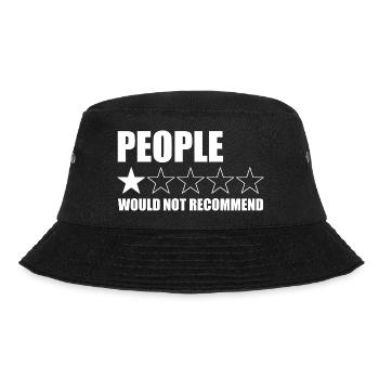 Die Leute würden Funny People nicht empfehlen (1 S - Bucket Hat - Schwarz - Vorne