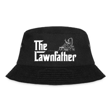 Der Rasenvater – lustiger Rasenmäh-Vater und Landschaftsgärtner - Bucket Hat - Schwarz - Vorne