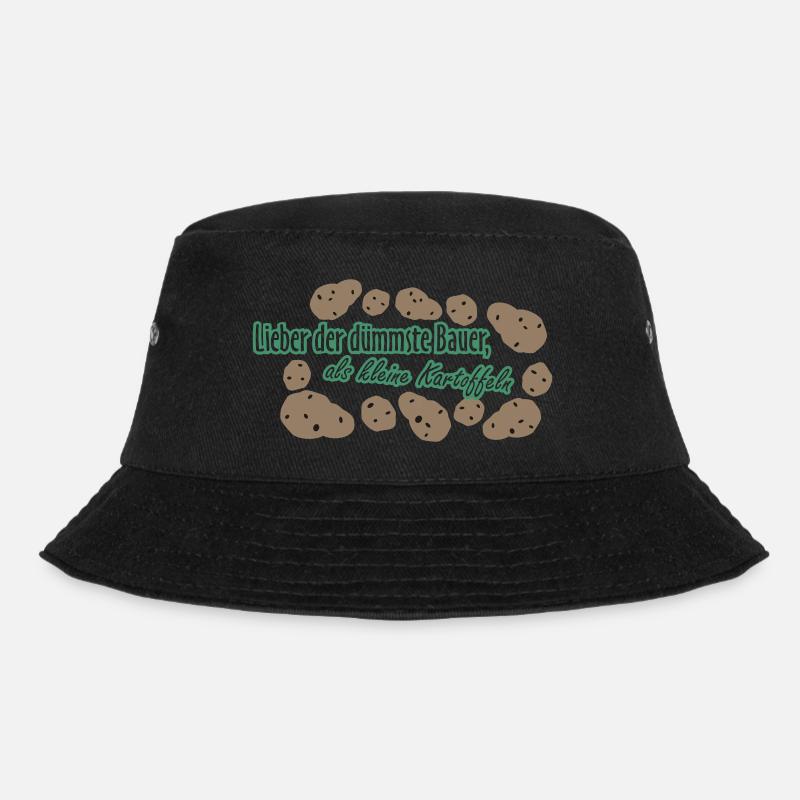kartoffel bauer 3col - Bucket Hat - Schwarz