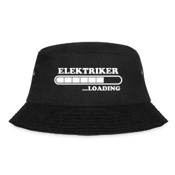 Elektriker Spruch Job Lustiges Elektriker Geschenk - Bucket Hat - Schwarz - Vorne - Lela (165cm)