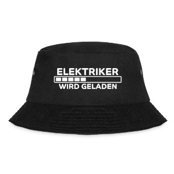 Elektriker Spruch Job Lustiges Elektriker Geschenk - Bucket Hat - Schwarz - Vorne - Lela (165cm)