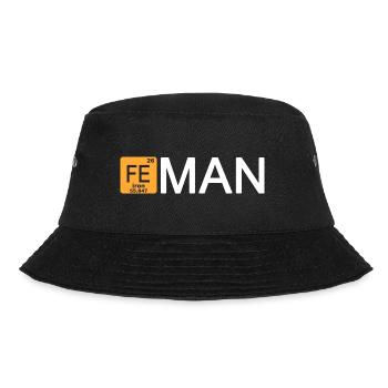 Fe Man Marathon Wissenschaft Lustig - Bucket Hat - Schwarz - Vorne - Lela (165cm)