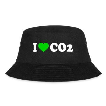 I love co2 - Bucket Hat - black - Front - Lela (165cm)
