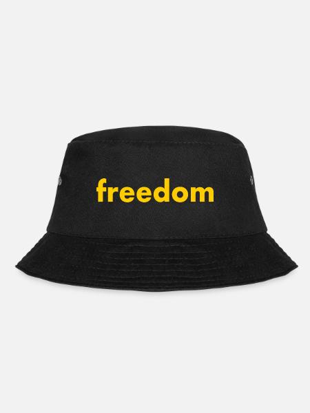 Freedom - Bucket Hat - Schwarz
