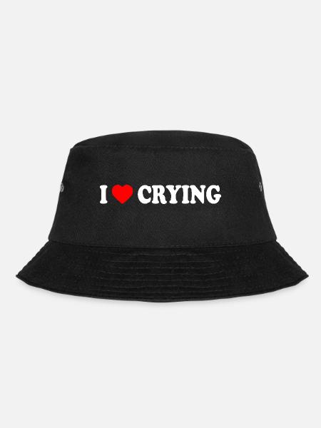i love crying - Bucket Hat - Schwarz