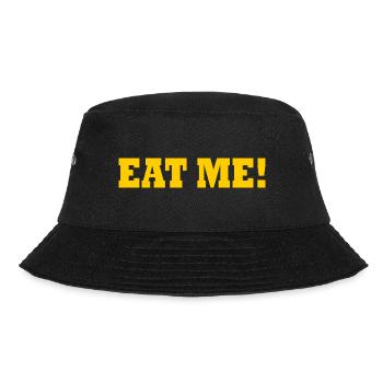 Eat me - Bucket Hat - Schwarz - Vorne - Lela (165cm)