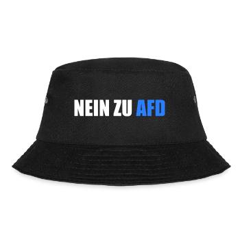 Nein zu afd - Bucket Hat - Schwarz - Vorne - Lela (165cm)