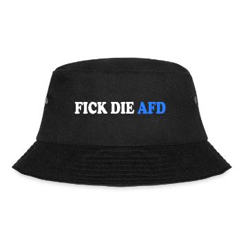 Fick die afd - Bucket Hat - Schwarz - Vorne - Lela (165cm)