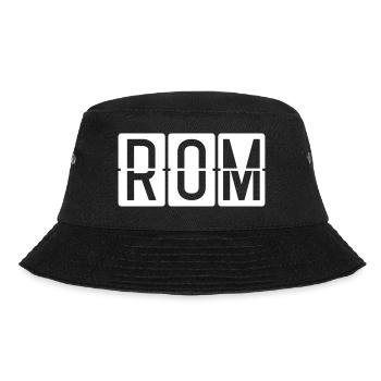 Rome Airport Sign - Bucket Hat - black - Front - Lela (165cm)