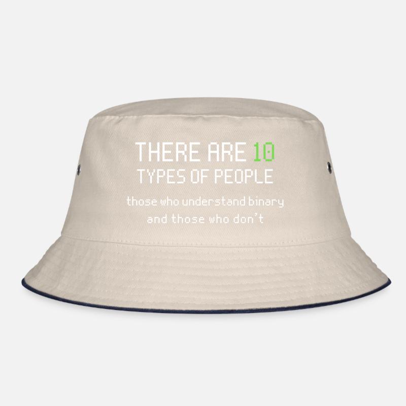 10 types of people understand binary. IT Spruch Bucket Hat