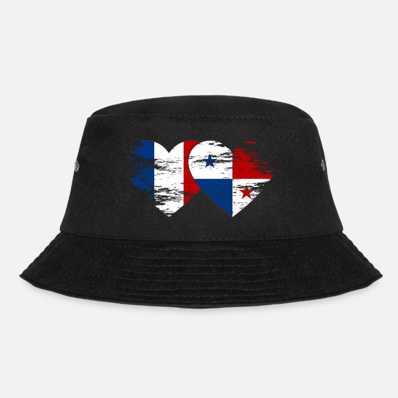 France Cœur de drapeau du Panama utilisé - Bob - noir