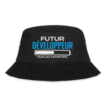 Future Développeur Idée Cadeau Future Développeur - Bob - noir - Devant - Lela (165cm)