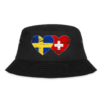Suède Suisse Drapeau Coeur Utilisé - Bob - noir - Devant - Lela (165cm)
