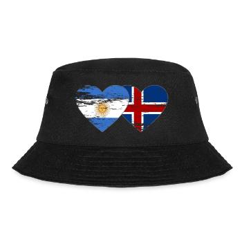 Argentine Islande drapeau coeur utilisé - Bob - noir - Devant - Lela (165cm)