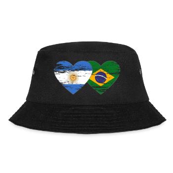 Argentine Brésil Drapeau Coeur Utilisé - Bob - noir - Devant - Lela (165cm)
