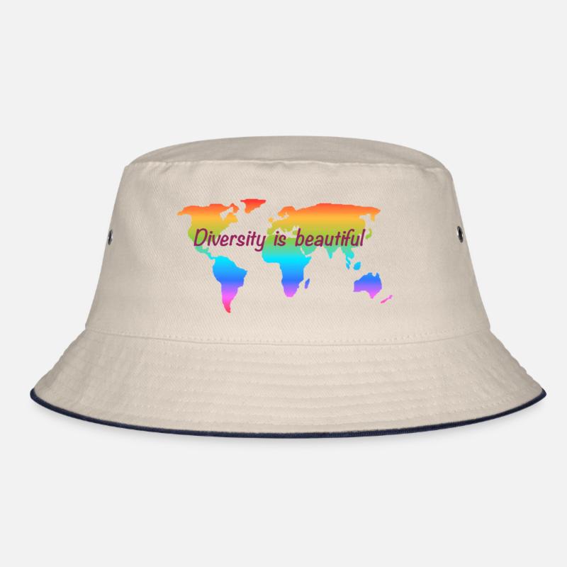 Diversity is beautiful. Equal rights for all. Bucket Hat