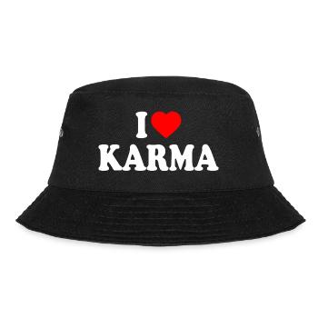 I love karma - Bucket Hat - black - Front - Lela (165cm)
