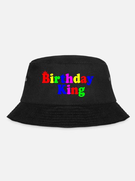 Birthday king - Bucket Hat - Schwarz