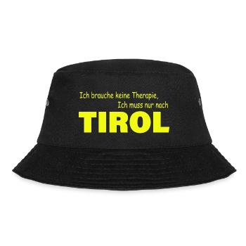 Therapie TIROL - Bucket Hat - Schwarz - Vorne - Lela (165cm)