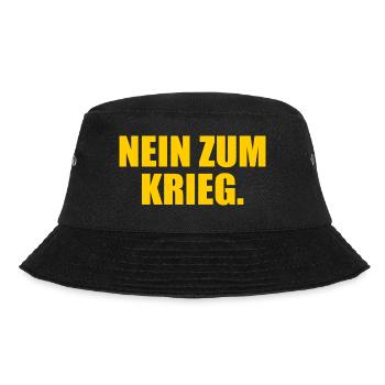 No to war - Bucket Hat - black - Front - Lela (165cm)