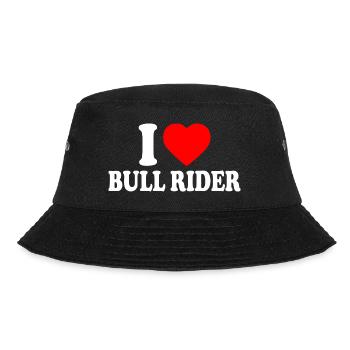 I love bull rider - Bucket Hat - black - Front - Lela (165cm)