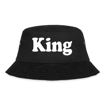 King - Bucket Hat - Schwarz - Vorne - Lela (165cm)