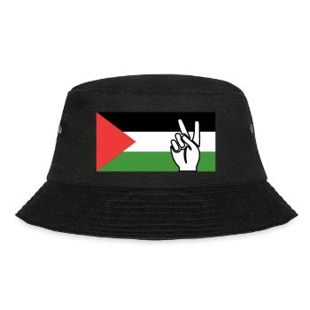 Palestine Paix - Bob - noir - Devant - Lela (165cm)