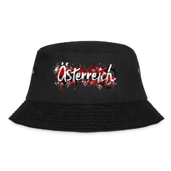 Austria / Lettering with splashes of colour - Bucket Hat - black - Front - Lela (165cm)