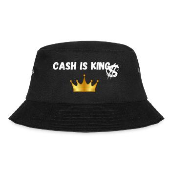CASH IS KING - Bucket Hat - Schwarz - Vorne - Lela (165cm)