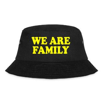 We are family - Bucket Hat - Schwarz - Vorne - Lela (165cm)