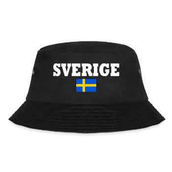Sverige - Bucket Hat - Schwarz - Vorne - Lela (165cm)