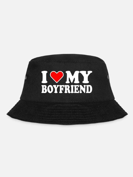 I love my boyfriend - Bucket Hat - Schwarz