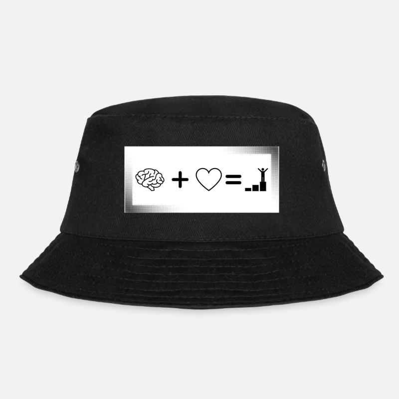 Herz und Hirn - Bucket Hat - Schwarz