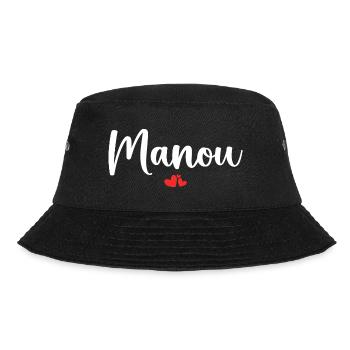 Manou - Bucket Hat - Schwarz - Vorne - Lela (165cm)