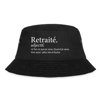 Définition Retraité Cadeau Humour Homme Retraité - Bob - noir - Devant - Lela (165cm)