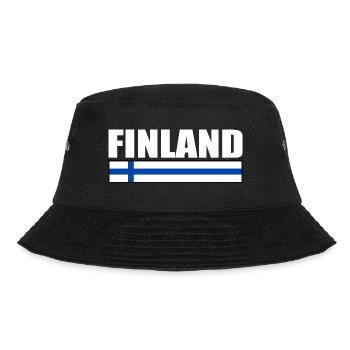 FINLAND FINNISH FLAG - Bucket Hat - black - Front - Lela (165cm)
