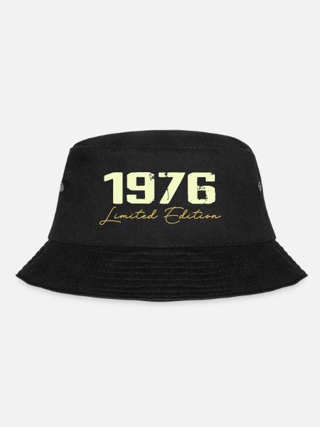1976 Limitierte Auflage - 1976 Geburtstagsgeschenk - Bucket Hat - Schwarz