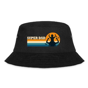 Super Papa Superpapa - Bucket Hat - Schwarz - Vorne - Lela (165cm)