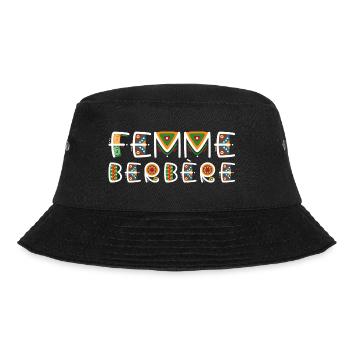 Femme Berbère Belle et Rebelle | Amazigh - Bob - noir - Devant - Lela (165cm)