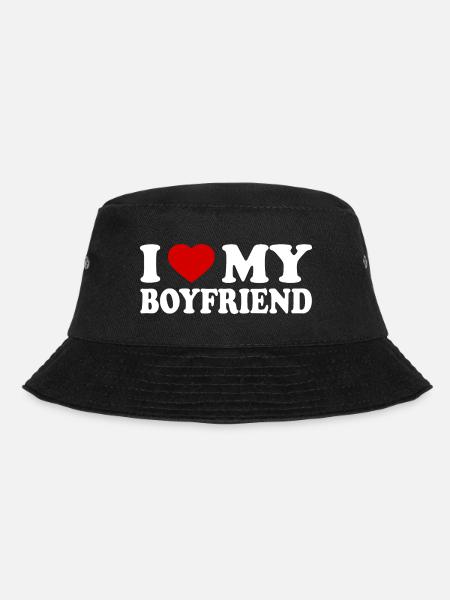 I love my boyfriend - Bucket Hat - Schwarz