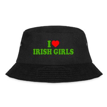 I love irish girls - Bucket Hat - black - Front - Lela (165cm)