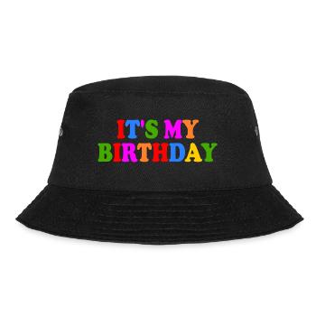 Its my birthday - Bucket Hat - Schwarz - Vorne - Lela (165cm)