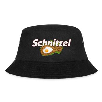 Schnitzel - Bucket Hat - Schwarz - Vorne - Lela (165cm)