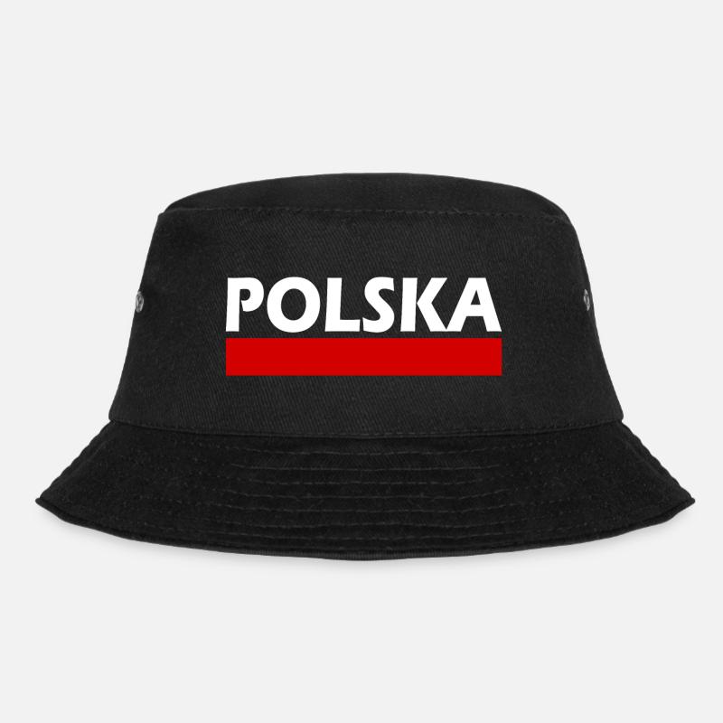 Polska - Bucket Hat - Schwarz