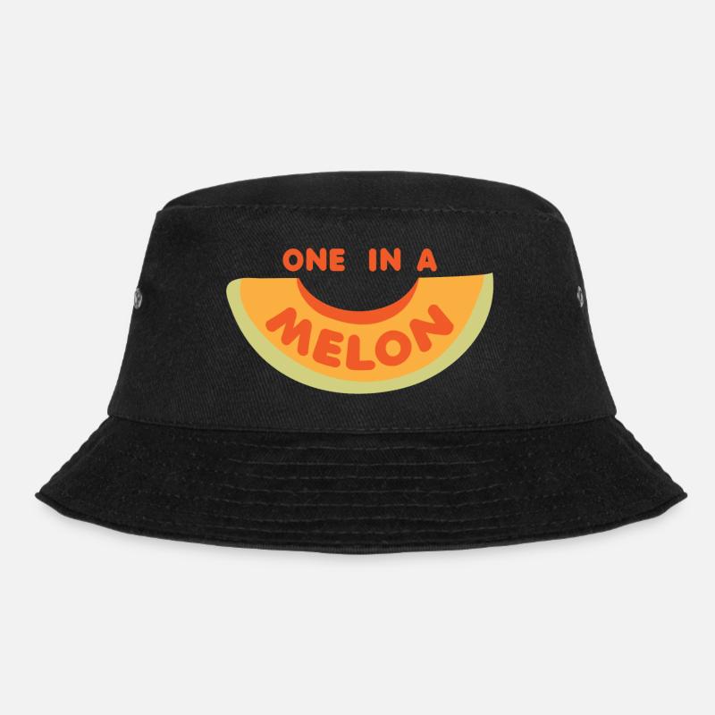 Frucht / Früchte: Melone - Wassermelone - Bucket Hat - Schwarz