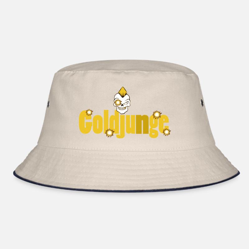 gold young Bucket Hat