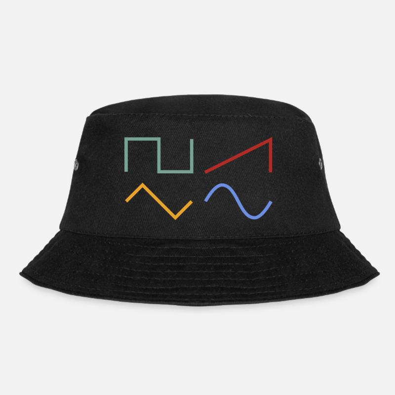 WAVEFORMS - Bucket Hat - Schwarz