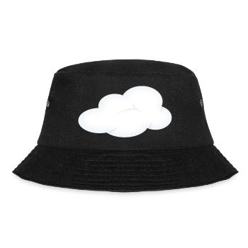 regenbogen sonne wolken wetter rainbow sun cloud13 - Bucket Hat - Schwarz - Vorne - Lela (165cm)