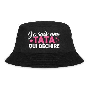 Tshirt pour Tante - Je suis une Tata qui déchire - Bob - noir - Devant - Lela (165cm)