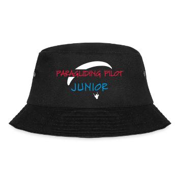 Paragliding pilot kids gift Baby Junior - Bucket Hat - black - Front - Lela (165cm)